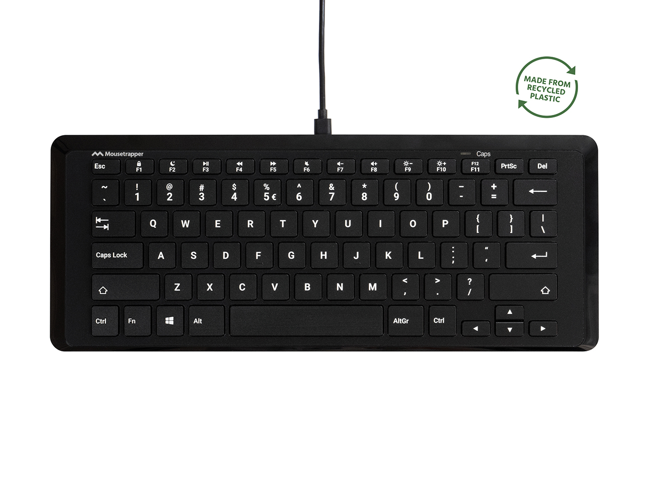 Mousetrapper Type mini keyboard US black