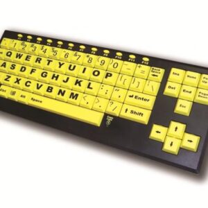 BigKey Vision toetsenbord - gele toetsen (uppercase)