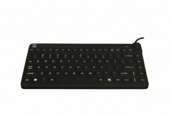 ErgoCool IP68 compact toetsenbord - zwart