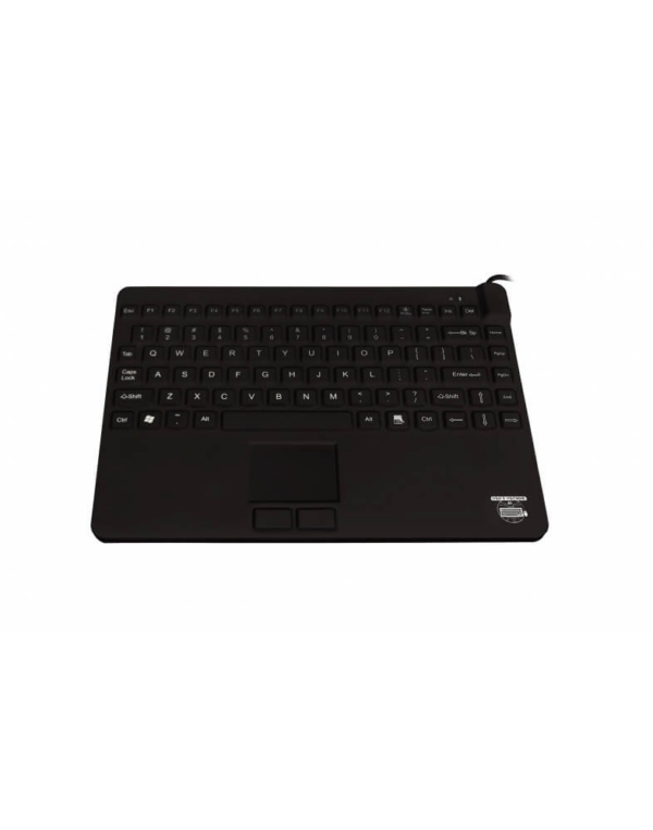 ErgoCool IP68 laptop toetsenbord + touchpad -zwart