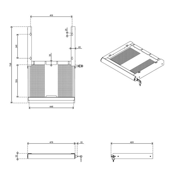 Addit laptop beveiligingslade 622 - Afbeelding 5