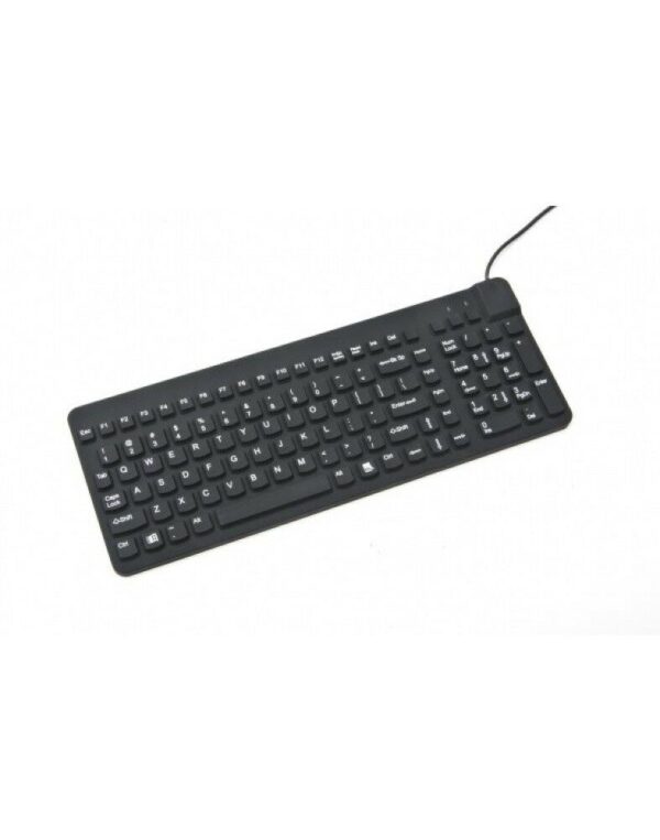 ErgoCool IP68 Full size toetsenbord zwart - Afbeelding 2