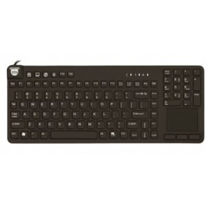 ErgoCool IP68 compact toetsenbord + touchpad - zwart