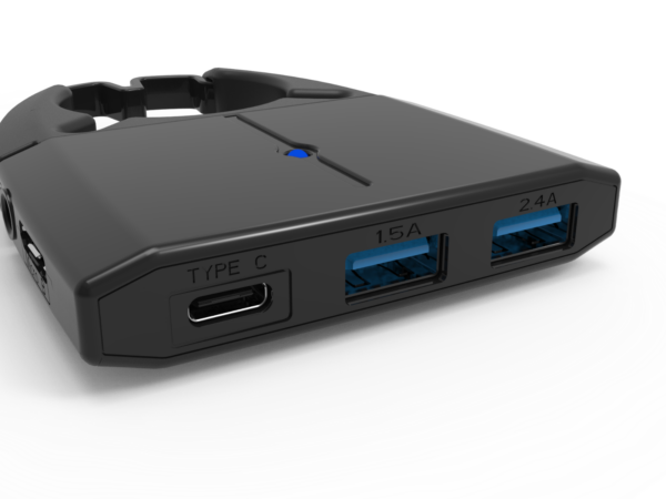 ErgoLine Multi Hub USB Charger Black