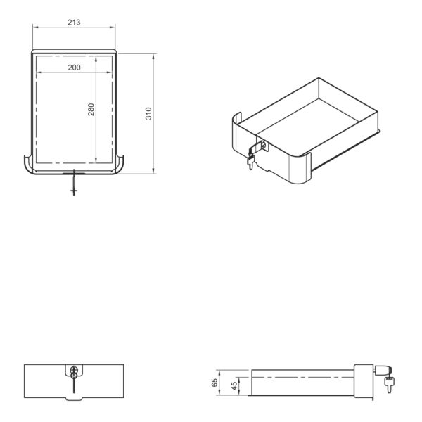 Dataflex Bento desktop locker - Afbeelding 7
