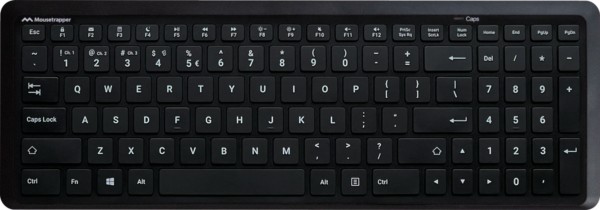 Mousetrapper Type midi toetsenbord US zwart - Afbeelding 2