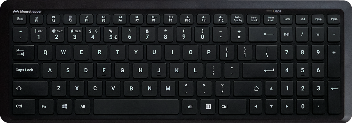 Mousetrapper Type midi keyboard US black - Image 2