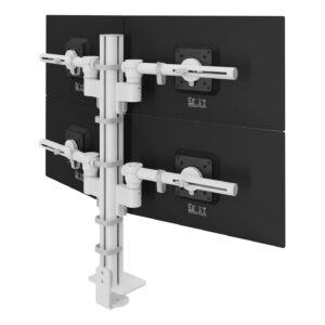 Viewgo modular monitorarm - 4 schermen wit