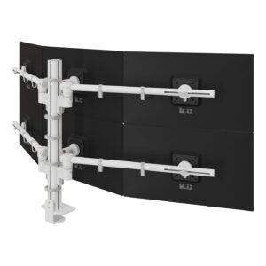 Viewgo modular monitorarm 260 - 6 schermen wit